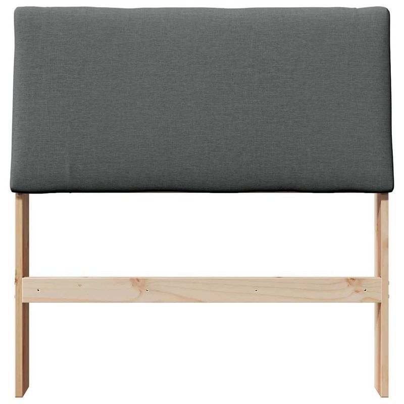 Casa si Gradina - Mobilier - Paturi si accesorii - Accesorii paturi - Tablie de pat tapitata Gri inchis 90 cm Lemn de pin masiv - Infinity.ro