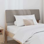 Casa si Gradina - Mobilier - Paturi si accesorii - Accesorii paturi - Tablie de pat tapitata Gri taupe 100 cm Lemn de pin masiv - Infinity.ro