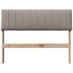 Casa si Gradina - Mobilier - Paturi si accesorii - Accesorii paturi - Tablie de pat tapitata Gri taupe 100 cm Lemn de pin masiv - Infinity.ro