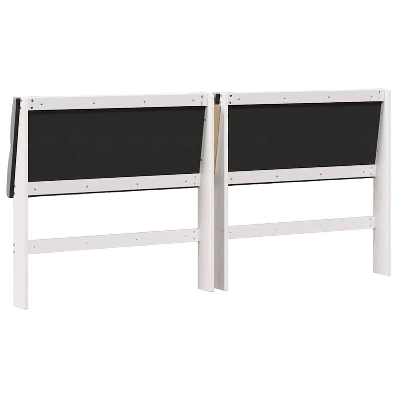 Casa si Gradina - Mobilier - Paturi si accesorii - Accesorii paturi - Tablie de pat tapitata Gri deschis 200 cm Lemn de pin masiv - Infinity.ro