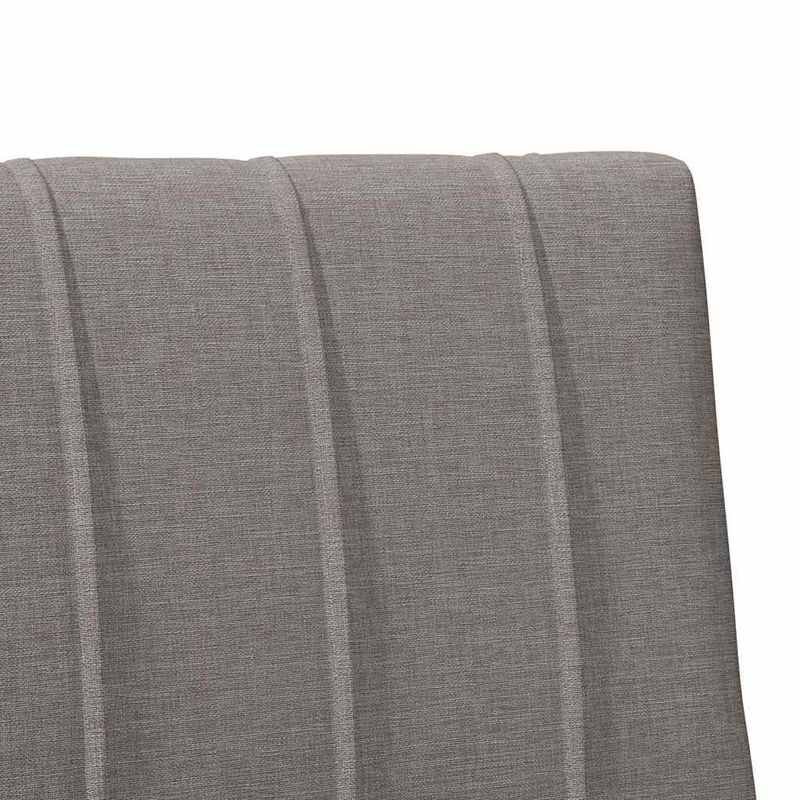 Casa si Gradina - Mobilier - Paturi si accesorii - Accesorii paturi - Tablie de pat tapitata Gri taupe 100 cm Lemn de pin masiv - Infinity.ro