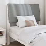 Casa si Gradina - Mobilier - Paturi si accesorii - Accesorii paturi - Tablie de pat tapitata Gri deschis 100 cm Lemn de pin masiv - Infinity.ro