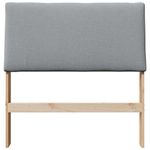 Casa si Gradina - Mobilier - Paturi si accesorii - Accesorii paturi - Tablie de pat tapitata Gri deschis 90 cm Lemn de pin masiv - Infinity.ro