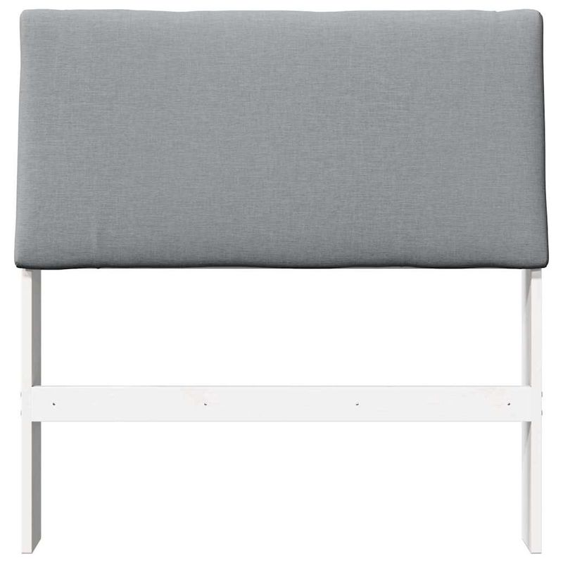 Casa si Gradina - Mobilier - Paturi si accesorii - Accesorii paturi - Tablie de pat tapitata Gri deschis 100 cm Lemn de pin masiv - Infinity.ro