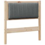Casa si Gradina - Mobilier - Paturi si accesorii - Accesorii paturi - Tablie de pat tapitata cu Tablie de pat Maro 75 cm Lemn de pin masiv - Infinity.ro