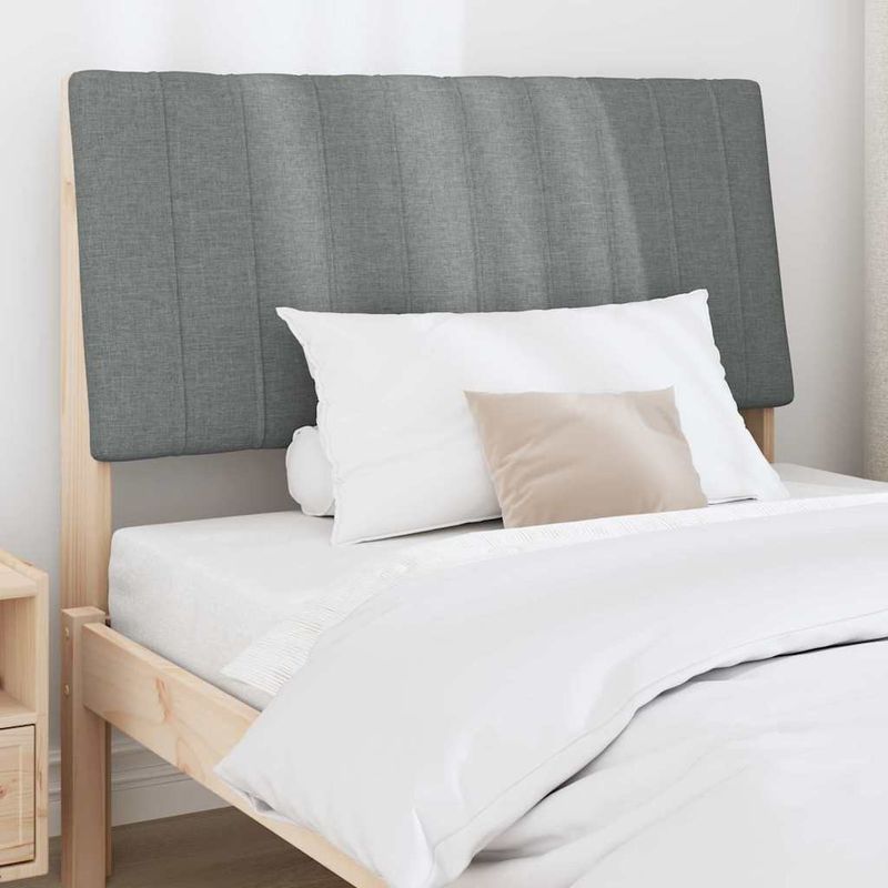 Casa si Gradina - Mobilier - Paturi si accesorii - Accesorii paturi - Tablie de pat tapitata Gri inchis 100 cm Lemn de pin masiv - Infinity.ro