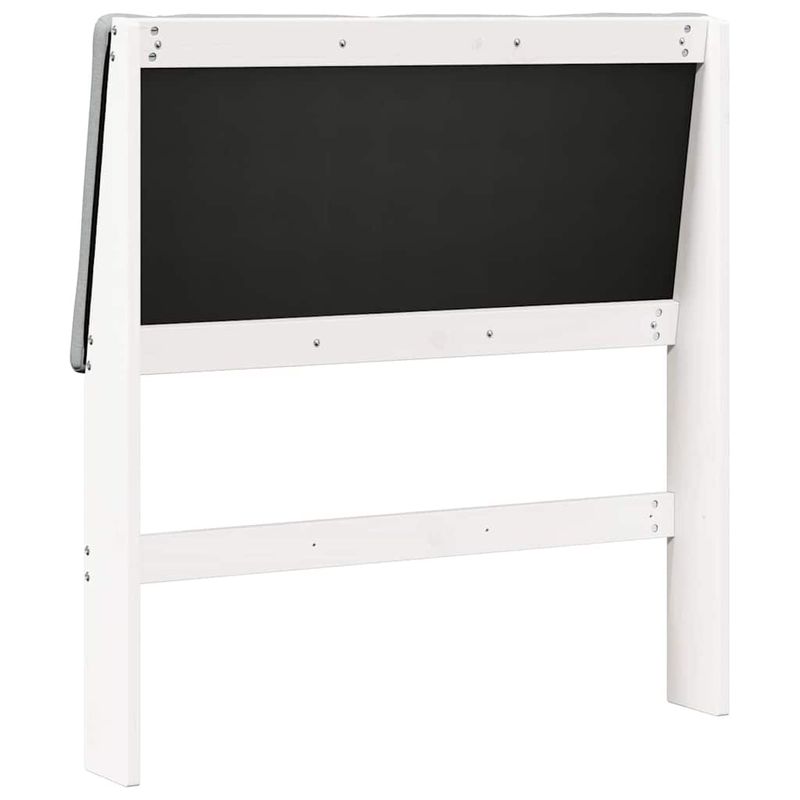 Casa si Gradina - Mobilier - Paturi si accesorii - Accesorii paturi - Tablie de pat tapitata Gri deschis 100 cm Lemn de pin masiv - Infinity.ro