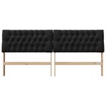 Casa si Gradina - Mobilier - Paturi si accesorii - Accesorii paturi - Tablie de pat tapitata Negru 200 cm Lemn de pin masiv - Infinity.ro
