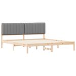 Casa si Gradina - Mobilier - Paturi si accesorii - Paturi - Cadru de pat cu tablie tapitata Gri deschis 180 x 200 cm - Infinity.ro