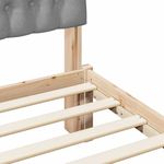 Casa si Gradina - Mobilier - Paturi si accesorii - Paturi - Cadru de pat cu tablie tapitata cu headboard Maro 90 x 200 cm - Infinity.ro