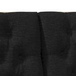 Casa si Gradina - Mobilier - Paturi si accesorii - Accesorii paturi - Tablie de pat tapitata Negru 200 cm Lemn de pin masiv - Infinity.ro