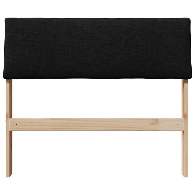 Casa si Gradina - Mobilier - Paturi si accesorii - Accesorii paturi - Tablie de pat tapitata Negru 90 cm Lemn de pin masiv - Infinity.ro