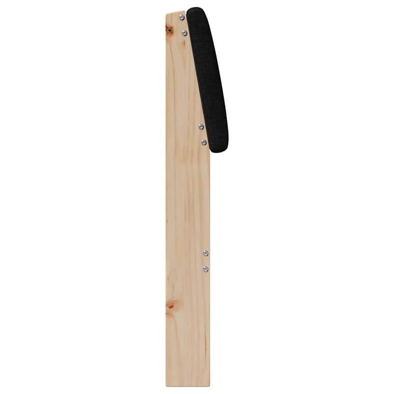 Casa si Gradina - Mobilier - Paturi si accesorii - Accesorii paturi - Tablie de pat tapitata Negru 90 cm Lemn de pin masiv - Infinity.ro