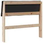 Casa si Gradina - Mobilier - Paturi si accesorii - Accesorii paturi - Tablie de pat tapitata Negru 90 cm Lemn de pin masiv - Infinity.ro