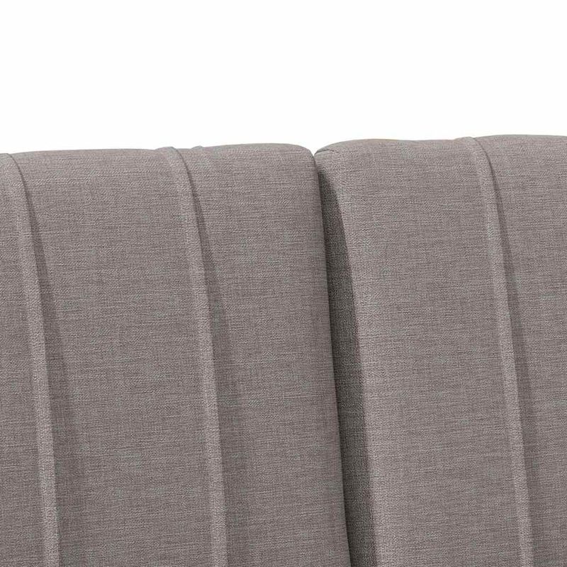 Casa si Gradina - Mobilier - Paturi si accesorii - Accesorii paturi - Tablie de pat tapitata Gri taupe 135 cm Lemn de pin masiv - Infinity.ro