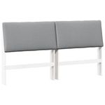 Casa si Gradina - Mobilier - Paturi si accesorii - Accesorii paturi - Tablie de pat tapitata Gri deschis 180 cm Lemn de pin masiv - Infinity.ro