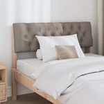 Casa si Gradina - Mobilier - Paturi si accesorii - Accesorii paturi - Tablie de pat tapitata Gri taupe 100 cm Lemn de pin masiv - Infinity.ro