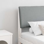 Casa si Gradina - Mobilier - Paturi si accesorii - Accesorii paturi - Tablie de pat tapitata Gri deschis 180 cm Lemn de pin masiv - Infinity.ro