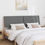 Casa si Gradina - Mobilier - Paturi si accesorii - Accesorii paturi - Tablie de pat tapitata Gri inchis 180 cm Lemn de pin masiv - Infinity.ro