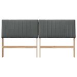 Casa si Gradina - Mobilier - Paturi si accesorii - Accesorii paturi - Tablie de pat tapitata Gri inchis 180 cm Lemn de pin masiv - Infinity.ro