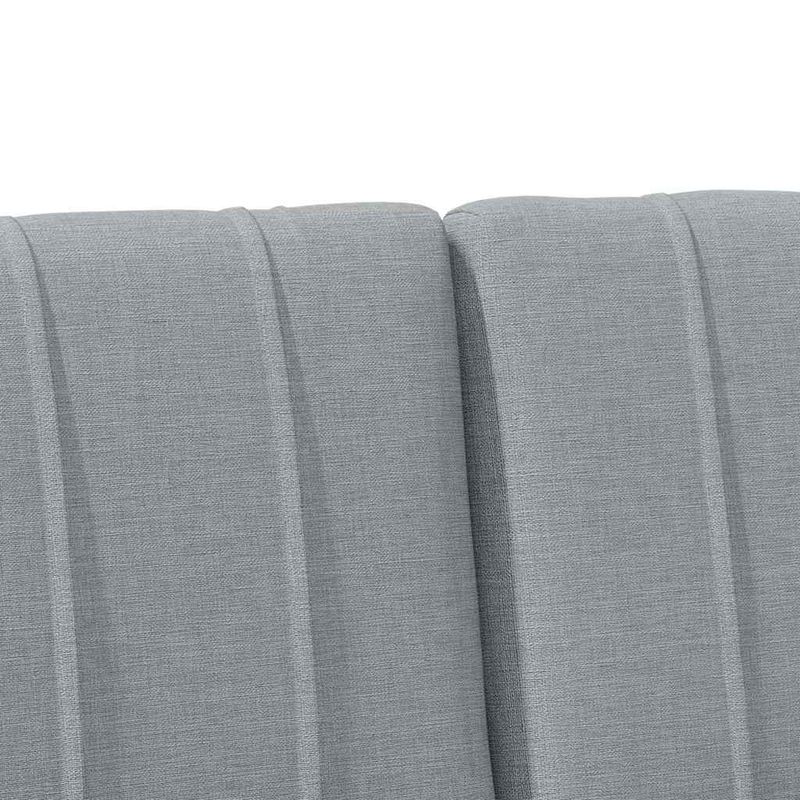 Casa si Gradina - Mobilier - Paturi si accesorii - Accesorii paturi - Tablie de pat tapitata Gri deschis 140 cm Lemn de pin masiv - Infinity.ro