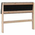 Casa si Gradina - Mobilier - Paturi si accesorii - Accesorii paturi - Tablie de pat tapitata Gri taupe 100 cm Lemn de pin masiv - Infinity.ro