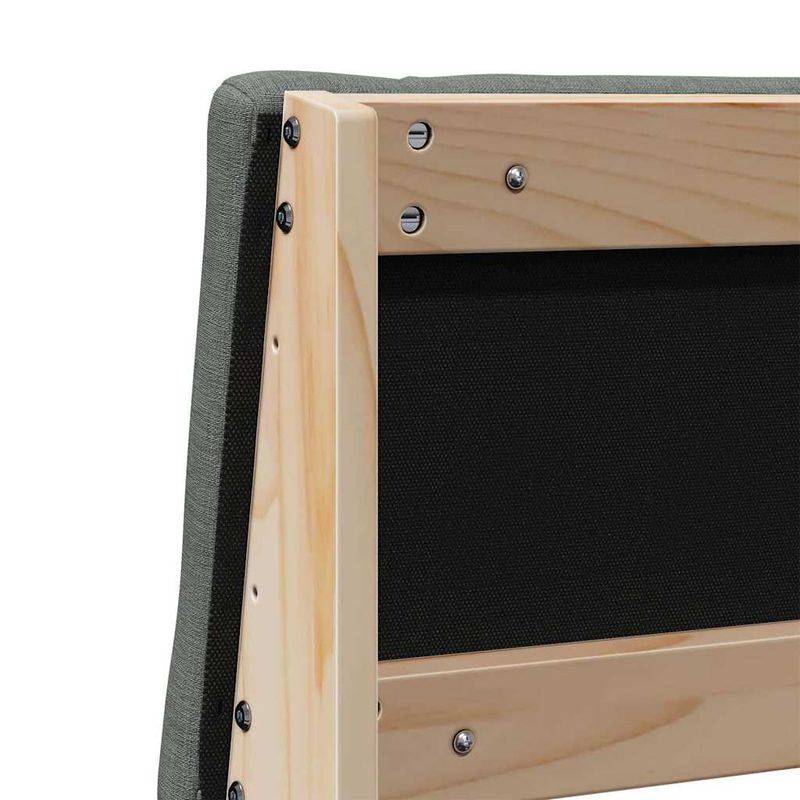 Casa si Gradina - Mobilier - Paturi si accesorii - Accesorii paturi - Tablie de pat tapitata Gri inchis 200 cm Lemn de pin masiv - Infinity.ro