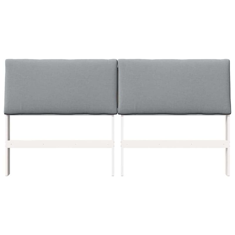 Casa si Gradina - Mobilier - Paturi si accesorii - Accesorii paturi - Tablie de pat tapitata Gri deschis 180 cm Lemn de pin masiv - Infinity.ro