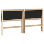 Casa si Gradina - Mobilier - Paturi si accesorii - Accesorii paturi - Tablie de pat tapitata Gri inchis 180 cm Lemn de pin masiv - Infinity.ro