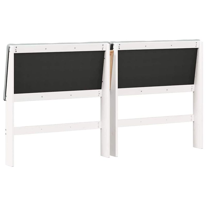 Casa si Gradina - Mobilier - Paturi si accesorii - Accesorii paturi - Tablie de pat tapitata Gri deschis 180 cm Lemn de pin masiv - Infinity.ro
