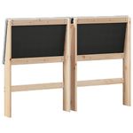 Casa si Gradina - Mobilier - Paturi si accesorii - Accesorii paturi - Tablie de pat tapitata Gri deschis 150 cm Lemn de pin masiv - Infinity.ro
