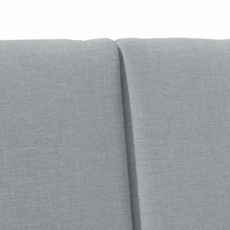 Casa si Gradina - Mobilier - Paturi si accesorii - Accesorii paturi - Tablie de pat tapitata Gri deschis 150 cm Lemn de pin masiv - Infinity.ro
