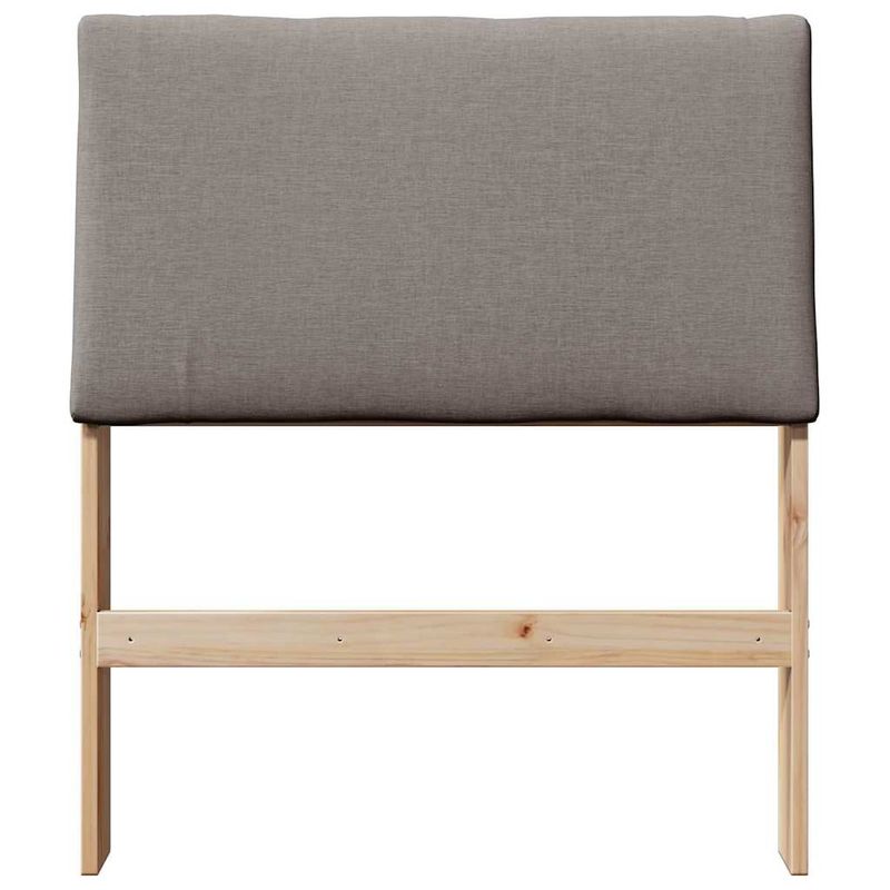 Casa si Gradina - Mobilier - Paturi si accesorii - Accesorii paturi - Tablie de pat tapitata Gri taupe 80 cm Lemn de pin masiv - Infinity.ro