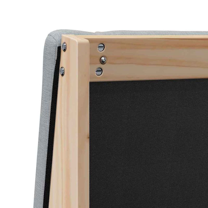 Casa si Gradina - Mobilier - Paturi si accesorii - Accesorii paturi - Tablie de pat tapitata Gri deschis 150 cm Lemn de pin masiv - Infinity.ro