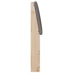 Casa si Gradina - Mobilier - Paturi si accesorii - Accesorii paturi - Tablie de pat tapitata Gri taupe 80 cm Lemn de pin masiv - Infinity.ro