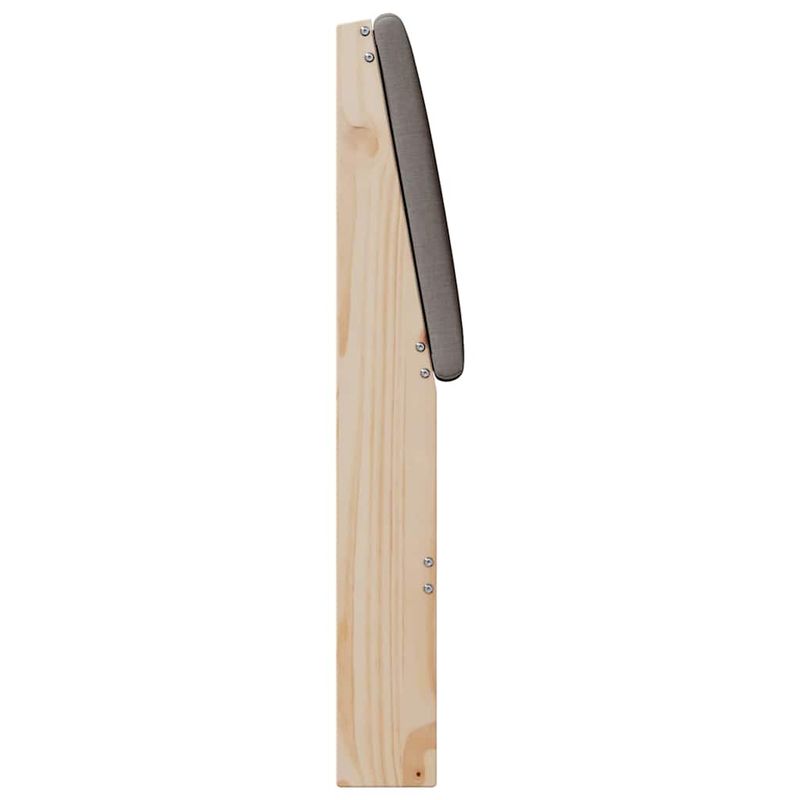 Casa si Gradina - Mobilier - Paturi si accesorii - Accesorii paturi - Tablie de pat tapitata Gri taupe 80 cm Lemn de pin masiv - Infinity.ro