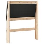Casa si Gradina - Mobilier - Paturi si accesorii - Accesorii paturi - Tablie de pat tapitata Gri taupe 80 cm Lemn de pin masiv - Infinity.ro