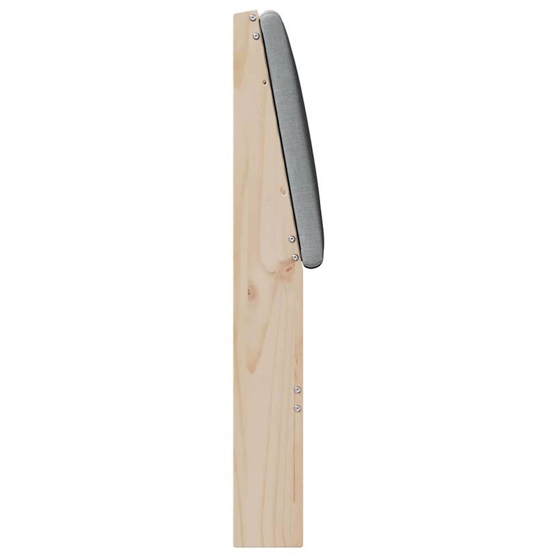 Casa si Gradina - Mobilier - Paturi si accesorii - Accesorii paturi - Tablie de pat tapitata Gri deschis 140 cm Lemn de pin masiv - Infinity.ro