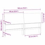 Casa si Gradina - Mobilier - Paturi si accesorii - Accesorii paturi - Tablie de pat tapitata Gri deschis 180 cm Lemn de pin masiv - Infinity.ro