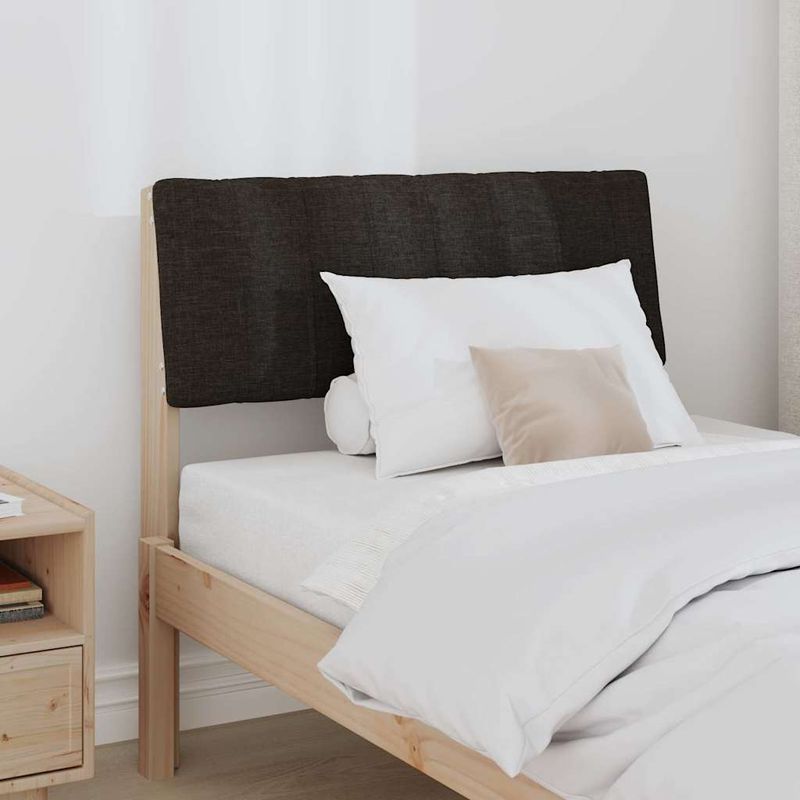 Casa si Gradina - Mobilier - Paturi si accesorii - Accesorii paturi - Tablie de pat tapitata Negru 75 cm Lemn de pin masiv - Infinity.ro