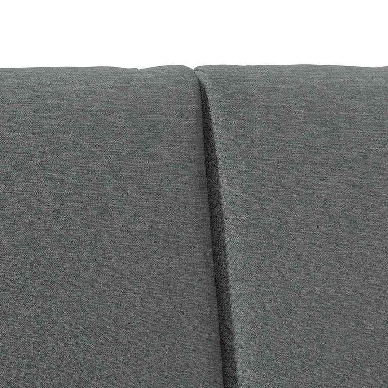 Casa si Gradina - Mobilier - Paturi si accesorii - Accesorii paturi - Tablie de pat tapitata Gri inchis 140 cm Lemn de pin masiv - Infinity.ro