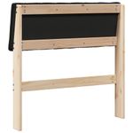 Casa si Gradina - Mobilier - Paturi si accesorii - Accesorii paturi - Tablie de pat tapitata Negru 75 cm Lemn de pin masiv - Infinity.ro