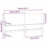 Casa si Gradina - Mobilier - Paturi si accesorii - Accesorii paturi - Tablie de pat tapitata Gri taupe 200 cm Lemn de pin masiv - Infinity.ro