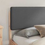Casa si Gradina - Mobilier - Paturi si accesorii - Paturi - Cadru de pat cu tablie tapitata Gri inchis 180 x 200 cm - Infinity.ro