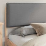 Casa si Gradina - Mobilier - Paturi si accesorii - Paturi - Cadru de pat cu tablie tapitata Gri deschis 180 x 200 cm - Infinity.ro