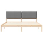 Casa si Gradina - Mobilier - Paturi si accesorii - Paturi - Cadru de pat cu tablie tapitata Gri deschis 180 x 200 cm - Infinity.ro