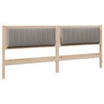 Casa si Gradina - Mobilier - Paturi si accesorii - Accesorii paturi - Tablie de pat tapitata cu Tablie de pat Maro 200 cm Lemn de pin masiv - Infinity.ro