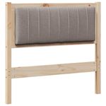 Casa si Gradina - Mobilier - Paturi si accesorii - Accesorii paturi - Tablie de pat tapitata cu Tablie de pat Maro 90 cm Lemn de pin masiv - Infinity.ro