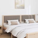 Casa si Gradina - Mobilier - Paturi si accesorii - Accesorii paturi - Tablie de pat tapitata cu Tablie de pat Maro 200 cm Lemn de pin masiv - Infinity.ro