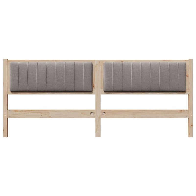 Casa si Gradina - Mobilier - Paturi si accesorii - Accesorii paturi - Tablie de pat tapitata cu Tablie de pat Maro 200 cm Lemn de pin masiv - Infinity.ro